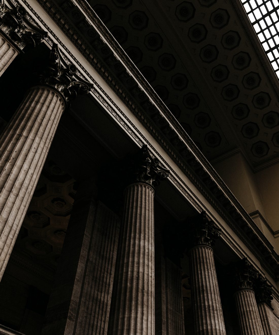 Courthouse colonnade